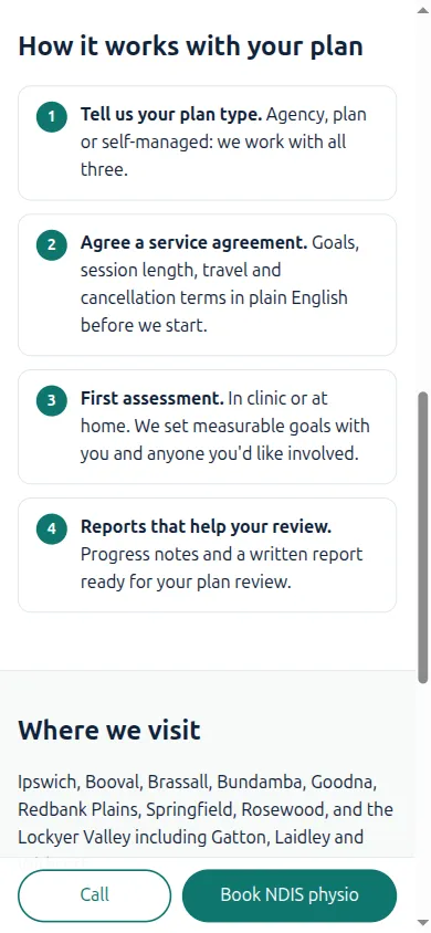 How NDIS physio works with your plan, in four steps